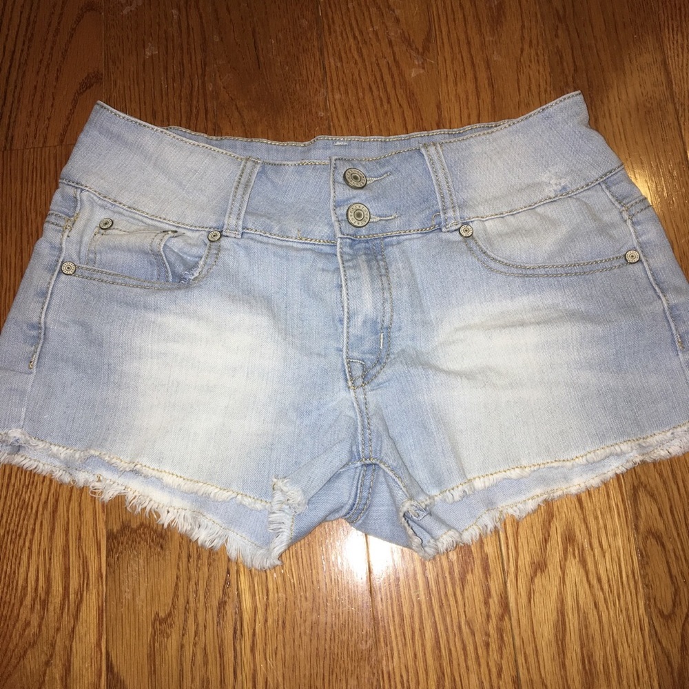 Blue jean shorts